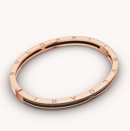 [Rose Tomorrow]ZERO 1 PINK GOLD WITH MATTE BLACK CERAMIC BRACELET