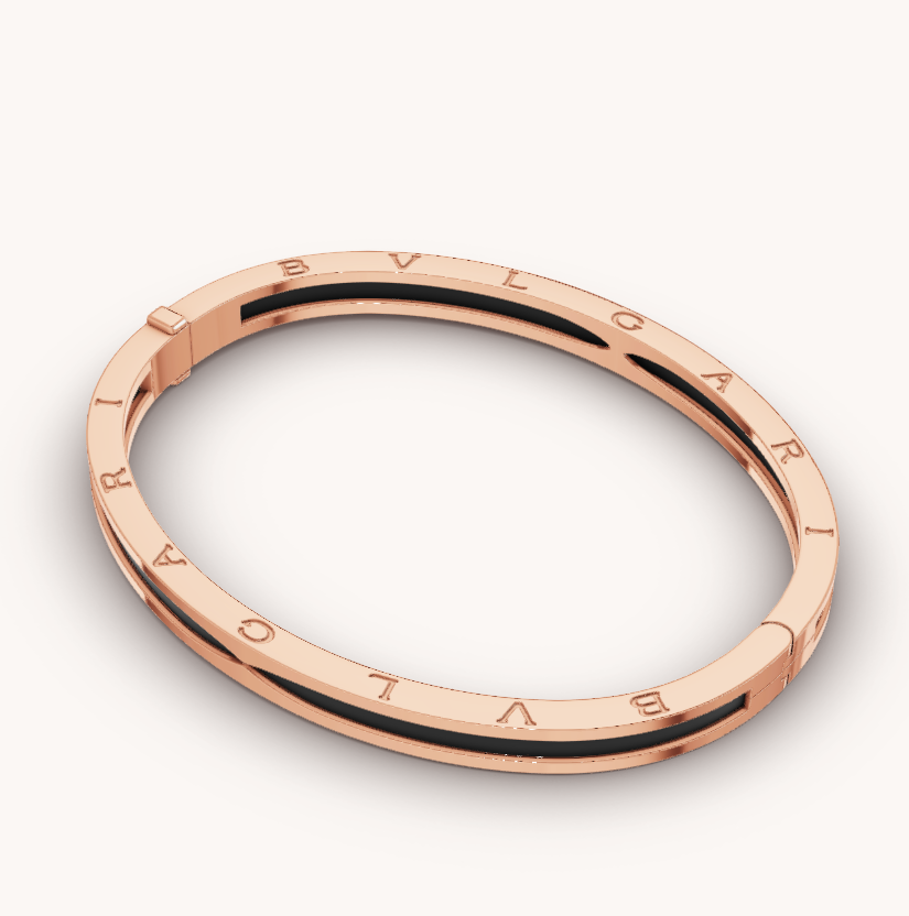 [Rose Tomorrow]ZERO 1 PINK GOLD WITH BLACK CERAMIC BRACELET