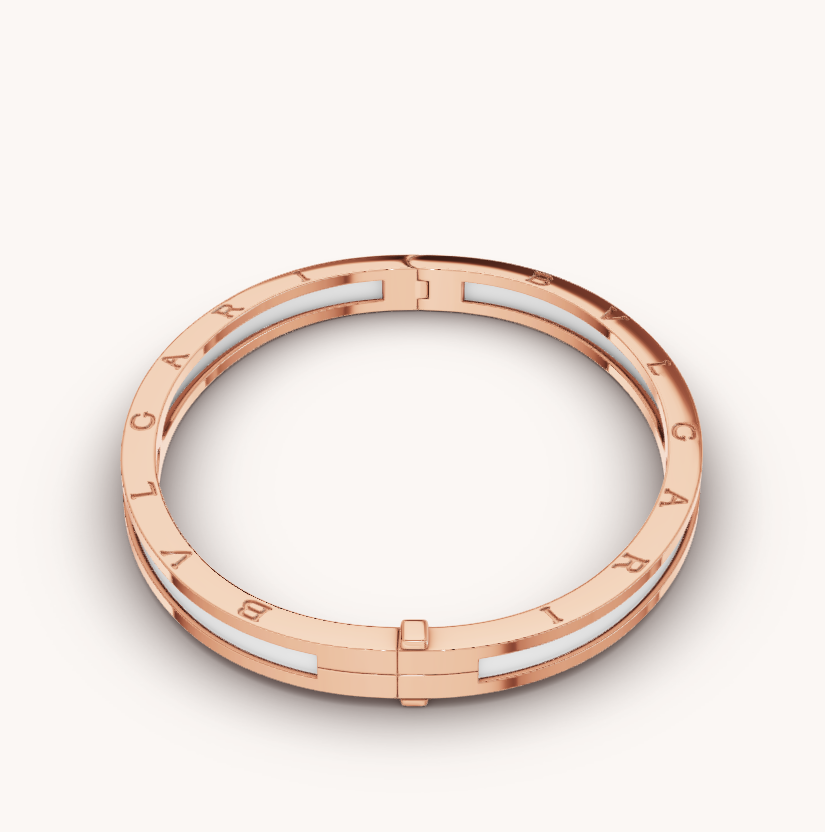 [Rose Tomorrow]ZERO 1 PINK GOLD WITH WHITE CERAMIC BRACELET