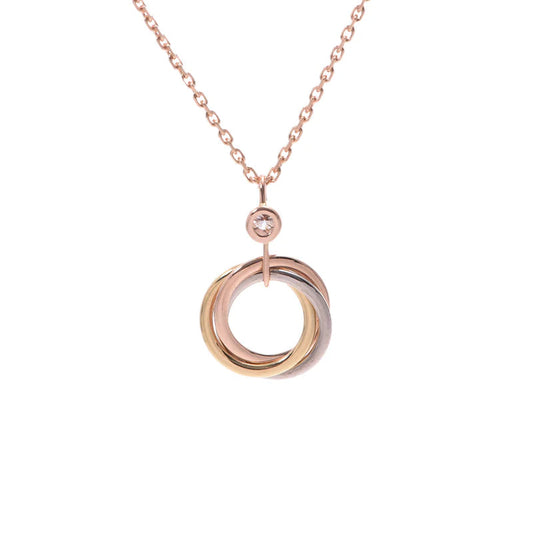 [Rose Tomorrow]TRINITY SILVER GOLD PINK GOLD NECKLACE