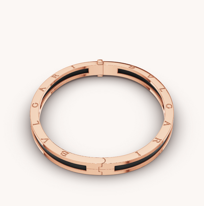 [Rose Tomorrow]ZERO 1 PINK GOLD WITH BLACK CERAMIC BRACELET