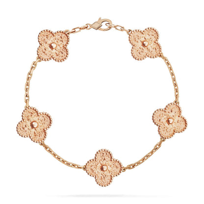 [Rose Tomorrow]CLOVER 5 MOTIFS BRONZING BRACELET