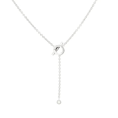 [Rose Tomorrow]FINESSE SILVER DIAMOND NECKLACE