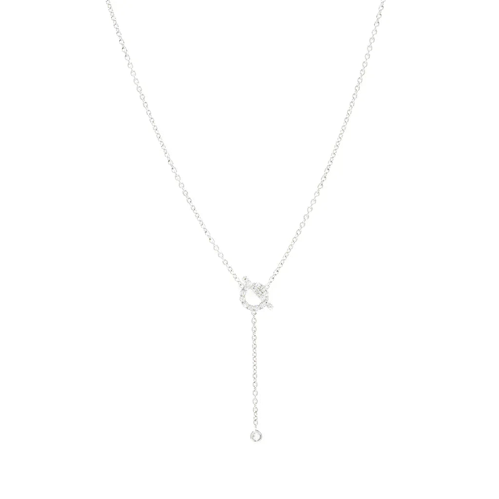 [Rose Tomorrow]FINESSE SILVER DIAMOND NECKLACE