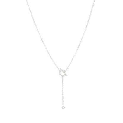 [Rose Tomorrow]FINESSE SILVER DIAMOND NECKLACE