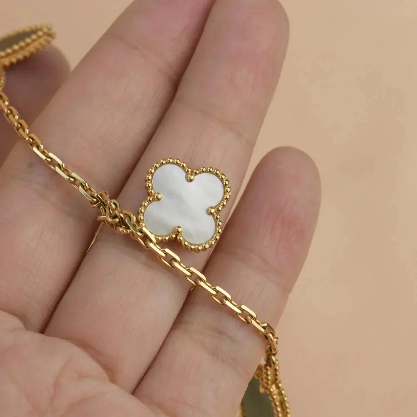 [Rose Tomorrow]LUCKY SPRING 5 MOTIF GOLD BRACELET