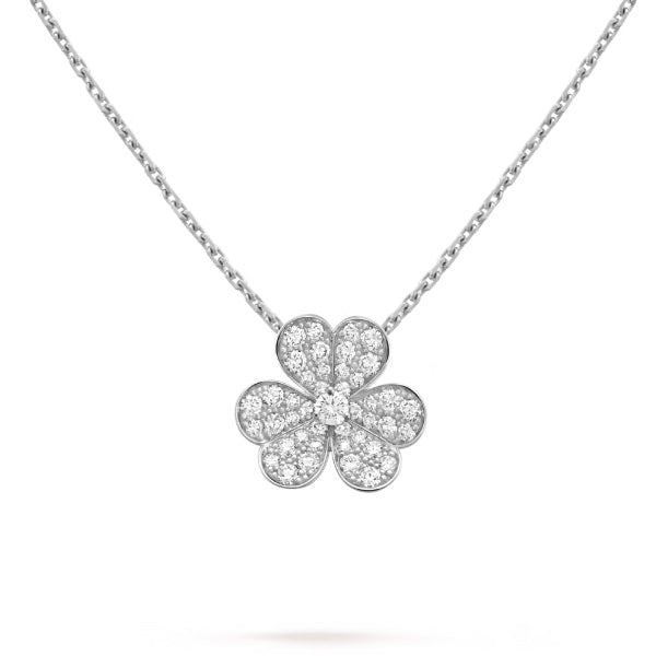 [Rose Tomorrow]CLOVER DIAMOND NECKLACE SILVER