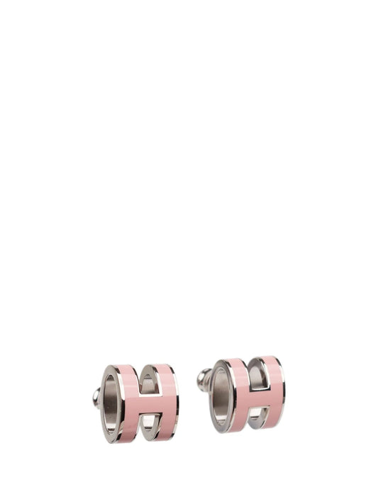 [Rose Tomorrow]MINI POP H SILVER EARRINGS PINK