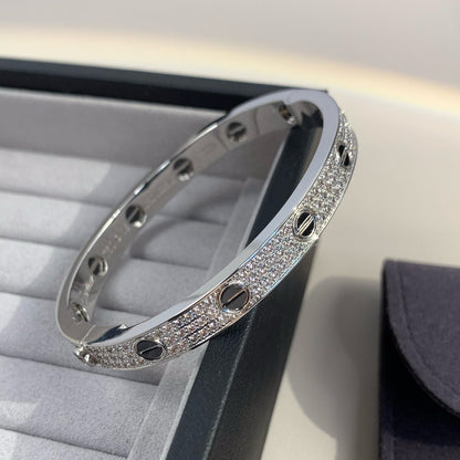 [Rose Tomorrow]LOVE BRACELET 6.1MM DIAMOND-PAVED CERAMIC