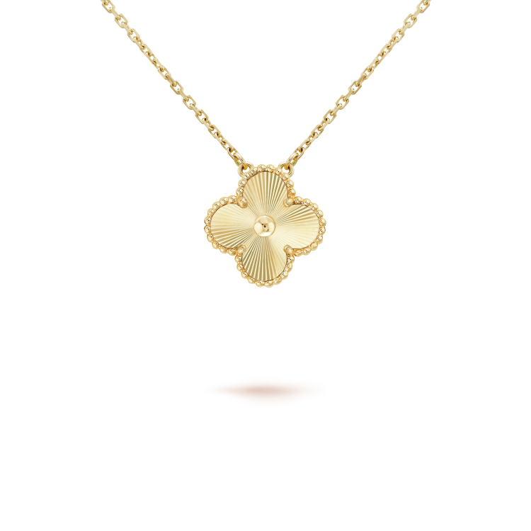 [Rose Tomorrow]CLOVER 15MM LASER NECKLACE