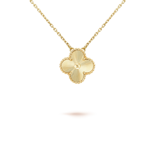 [Rose Tomorrow]CLOVER 15MM LASER NECKLACE