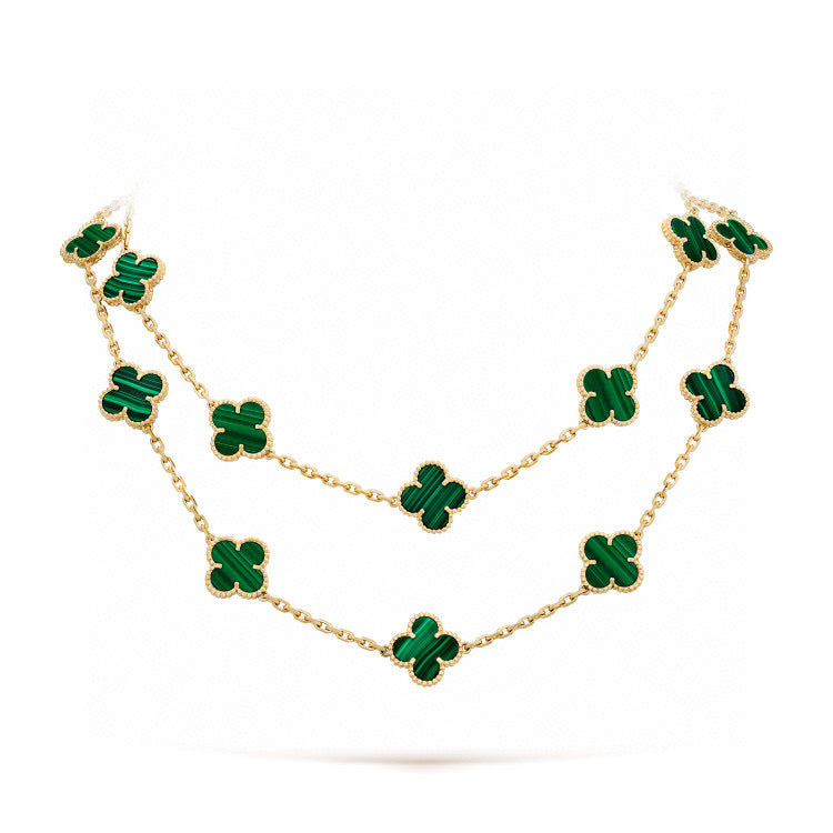 [Rose Tomorrow]CLOVER 20 MOTIFS MALACHITE GOLD