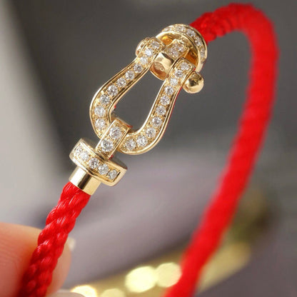 [Rose Tomorrow]FORCE LARGE HORSESHOE FULL DIAMOND BRACELET GOLD