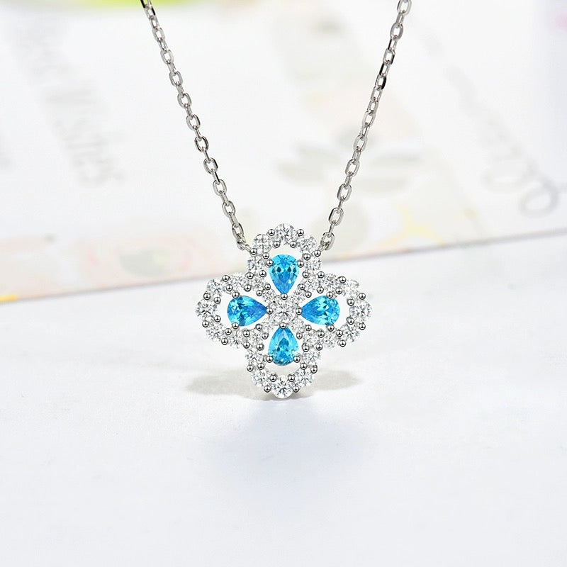 [Rose Tomorrow]LOOP NECKLACE FULL MOTIF DIAMOND 16MM MULTIPLE COLORS