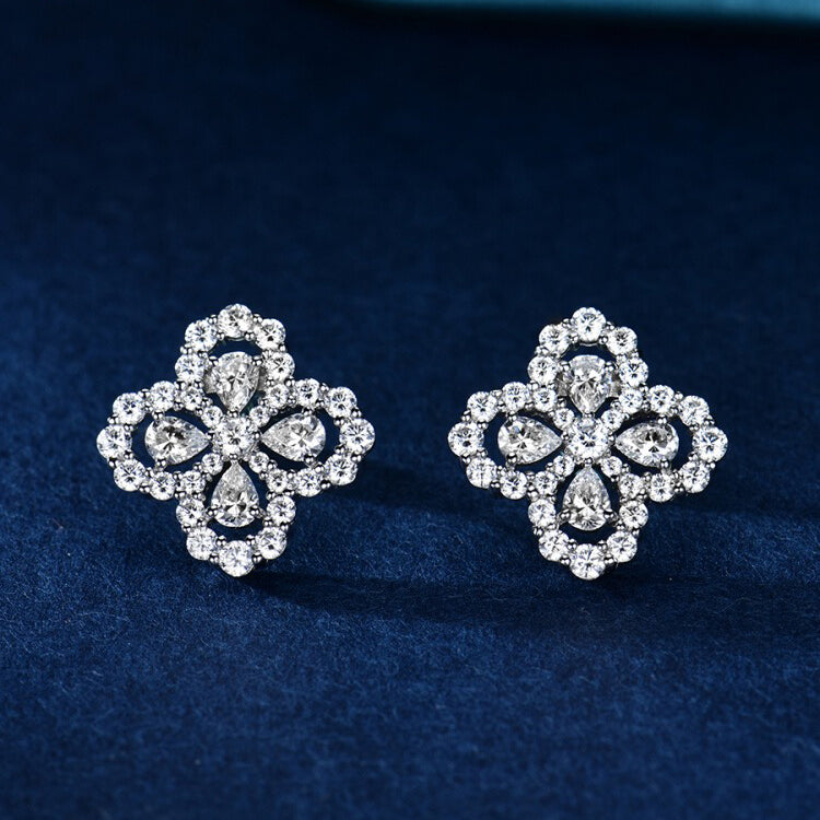 [Rose Tomorrow]LOOP EARRINGS FULL MOTIF DIAMOND 16MM