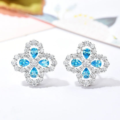 [Rose Tomorrow]LOOP EARRINGS FULL MOTIF DIAMOND 16MM