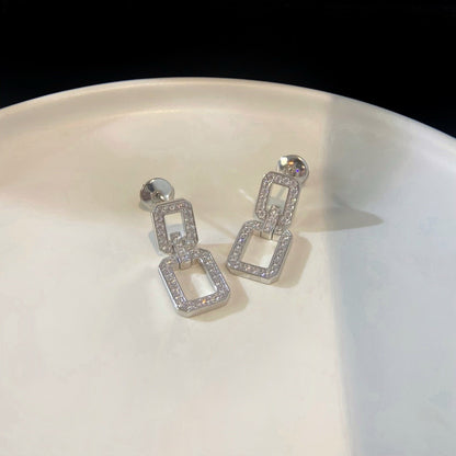 [Rose Tomorrow]LINKS MEDIUM EARRINGS DIAMOND