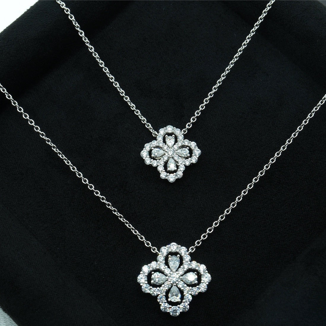 [Rose Tomorrow]LOOP NECKLACE FULL MOTIF DIAMOND COMBINATION