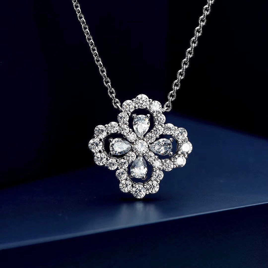 [Rose Tomorrow]LOOP NECKLACE FULL MOTIF DIAMOND COMBINATION