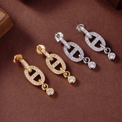 [Rose Tomorrow]HM CHAINE DIAMOND EARRINGS