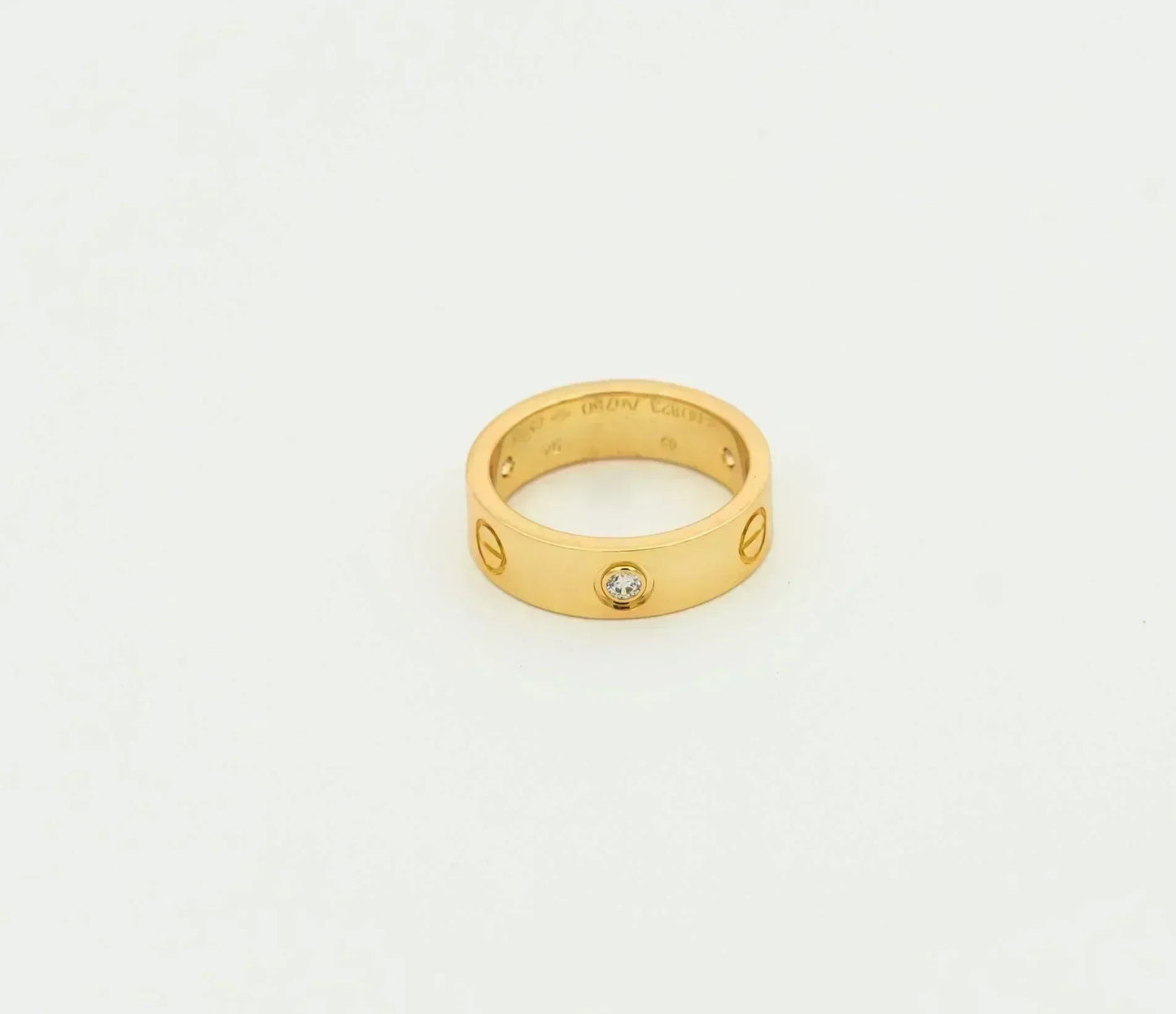 [Rose Tomorrow]LOVE RING 5.5MM 3 DIAMONDS GOLD