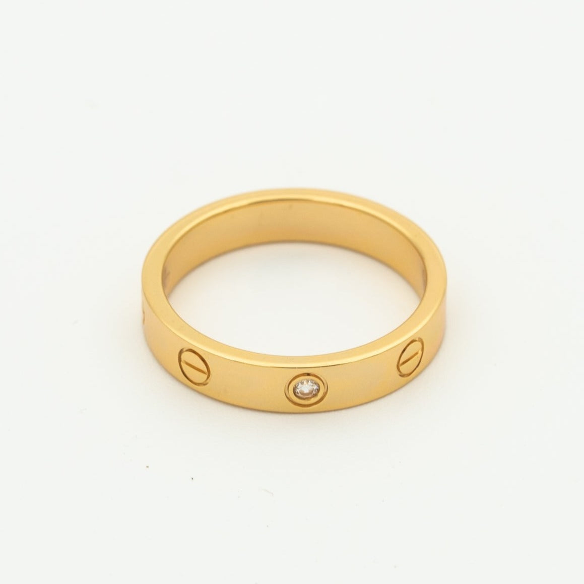 [Rose Tomorrow]LOVE RING 4MM 1 DIAMOND PINK GOLD