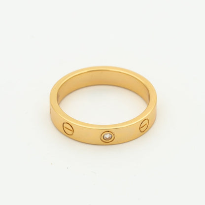 [Rose Tomorrow]LOVE RING 4MM 1 DIAMOND PINK GOLD