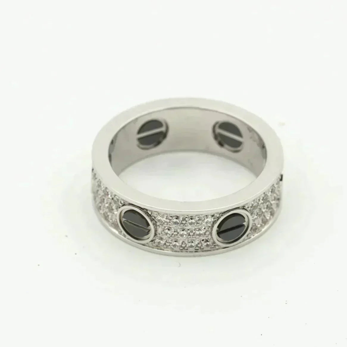 [Rose Tomorrow]LOVE RING 5.5MM DIAMONDS PAVED CERAMIC