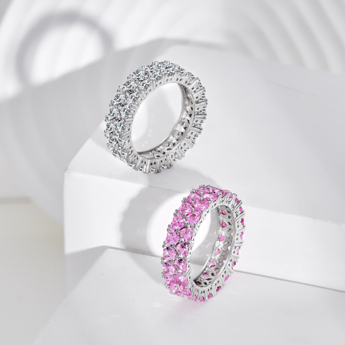 [Rose Tomorrow]Sparkling Full Heart Ring