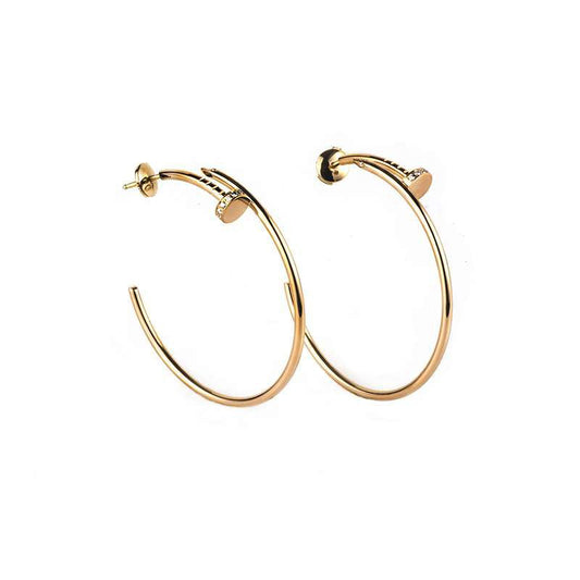 [Rose Tomorrow]JUSTE EARRINGS GOLD DIAMONDS 1.8MM