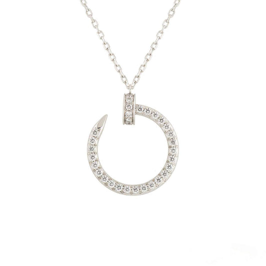 [Rose Tomorrow]JUSTE NECKLACE SILVER DIAMONDS