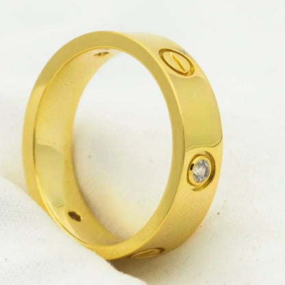 [Rose Tomorrow]LOVE RING 5.5MM 3 DIAMONDS GOLD