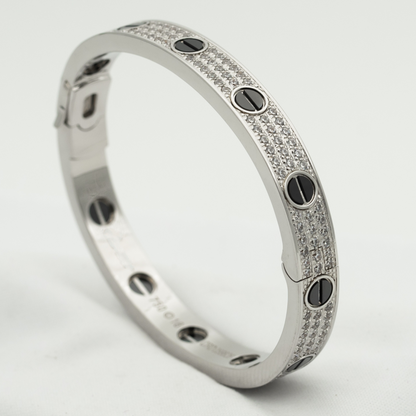 [Rose Tomorrow]LOVE BRACELET 6.1MM DIAMOND-PAVED CERAMIC