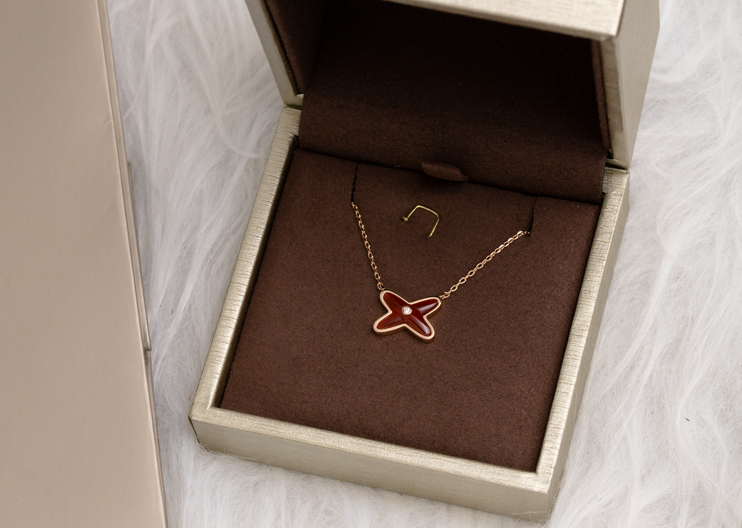 [Rose Tomorrow]JEUX DE NECKLACE 1 DIAMOND