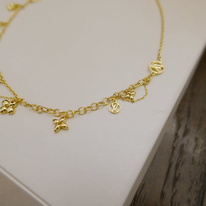 [Rose Tomorrow]BLOOMING SUPPLE NECKLACE BRASS