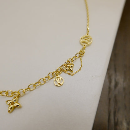 [Rose Tomorrow]BLOOMING SUPPLE NECKLACE BRASS