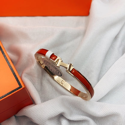 [Rose Tomorrow]CLASSIC HM CLIC RED 8MM ENAMEL BRACELET