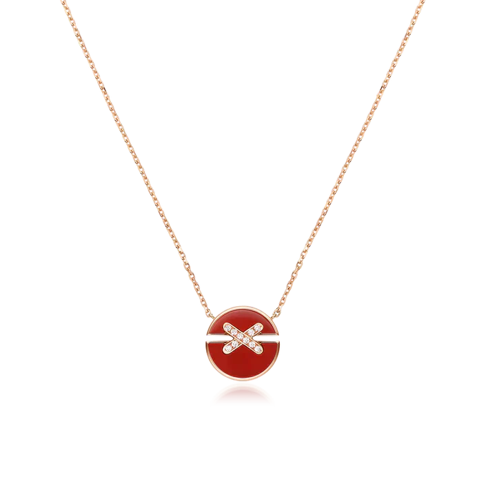 [Rose Tomorrow]JEUX DE ROSE GOLD DIAMOND NECKLACE