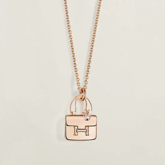 [Rose Tomorrow]AMULETTE PEDANT ROSE GOLD NECKLACE