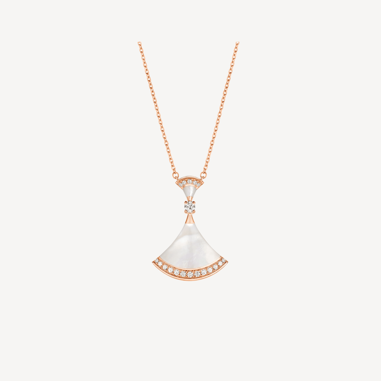 [Rose Tomorrow]DREAM NECKLACE MOP PINK GOLD DIAMOND