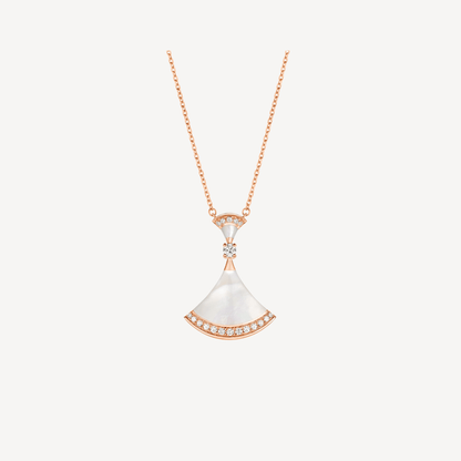 [Rose Tomorrow]DREAM NECKLACE MOP PINK GOLD DIAMOND