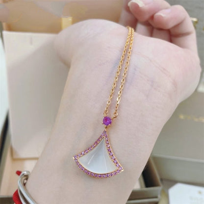 [Rose Tomorrow]DREAM NECKLACE MOP DIAMOND PINK