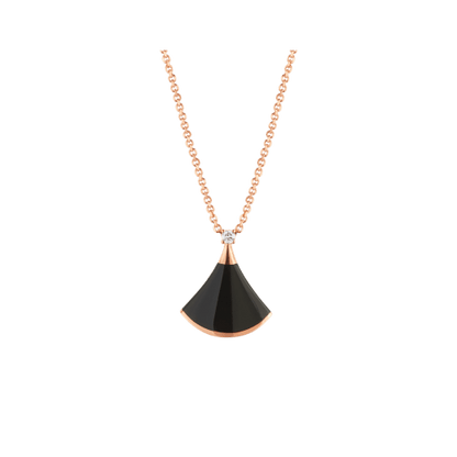 [Rose Tomorrow]DREAM NECKLACE ONYX 1 DIAMOND