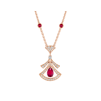 [Rose Tomorrow]DREAM NECKLACE CARNELIAN DIAMOND PINK GOLD