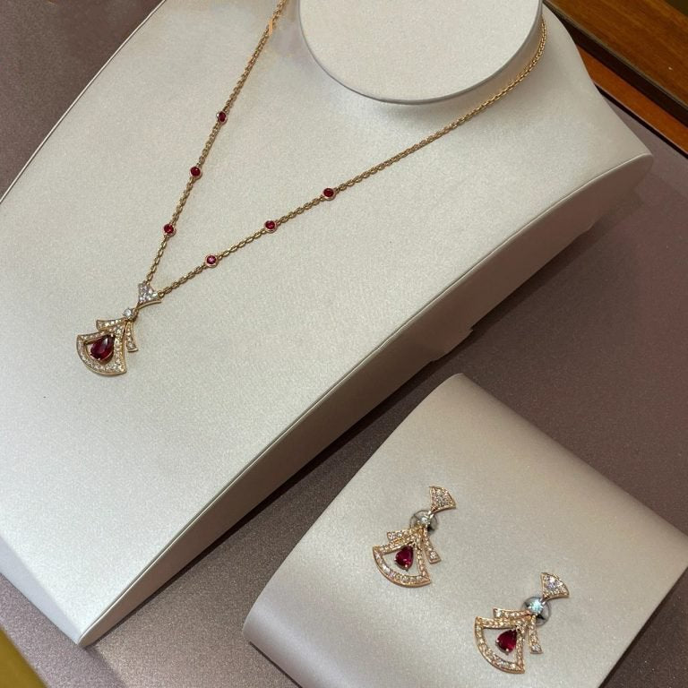 [Rose Tomorrow]DREAM NECKLACE CARNELIAN DIAMOND PINK GOLD