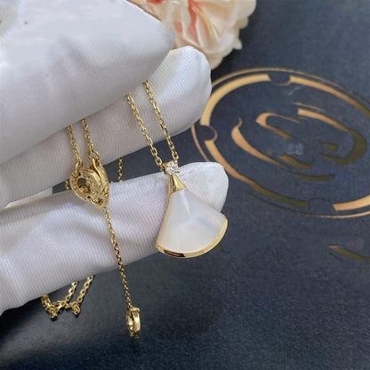 [Rose Tomorrow]DREAM NECKLACE WHITE MOP GOLD 1 DIAMOND