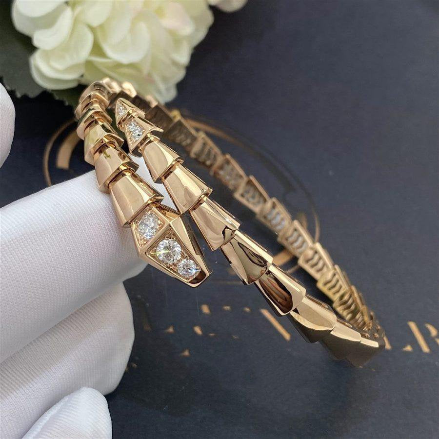 [Rose Tomorrow]SERPENTI BRACELET DIAMONDS PINK GOLD