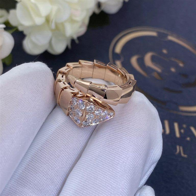 [Rose Tomorrow]SERPENTI RING PINK GOLD DIAMOND