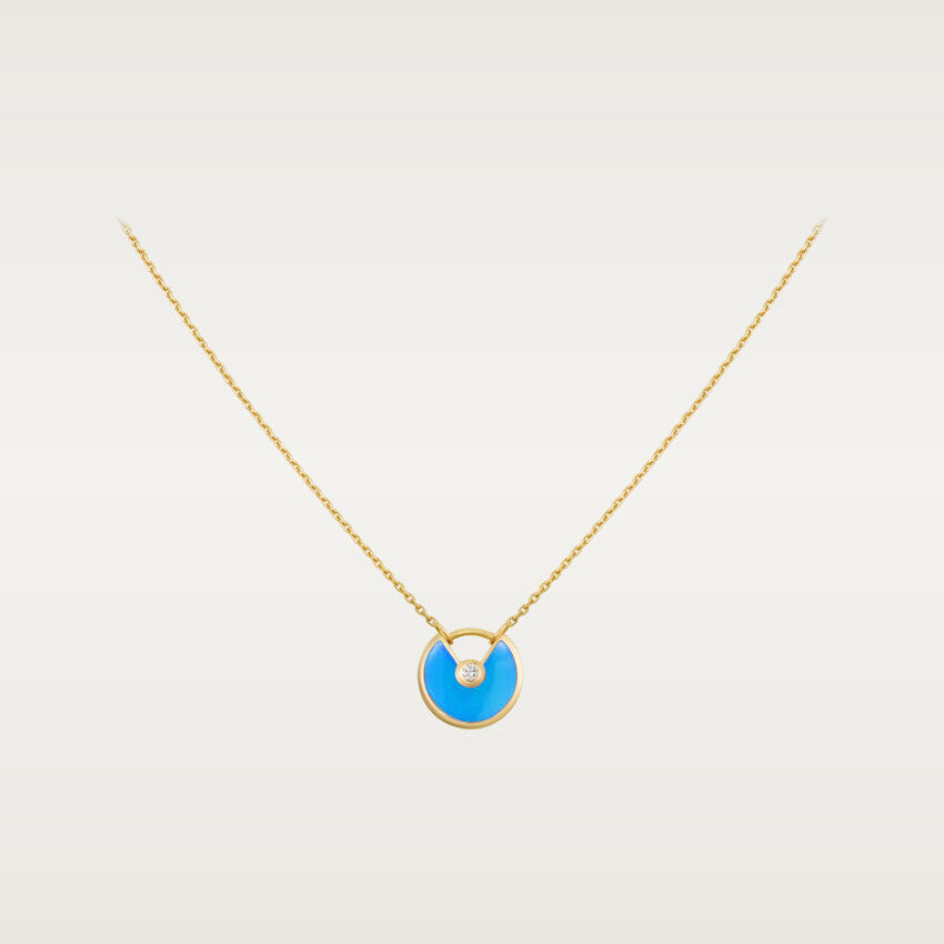 [Rose Tomorrow]AMULETTE GOLD TURQUOISE NECKLACE