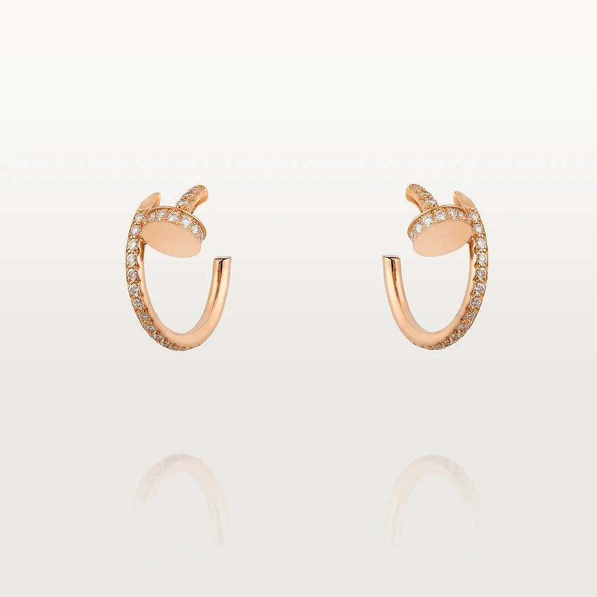 [Rose Tomorrow]JUSTE EARRINGS 12.75MM PINK GOLD DIAMOND